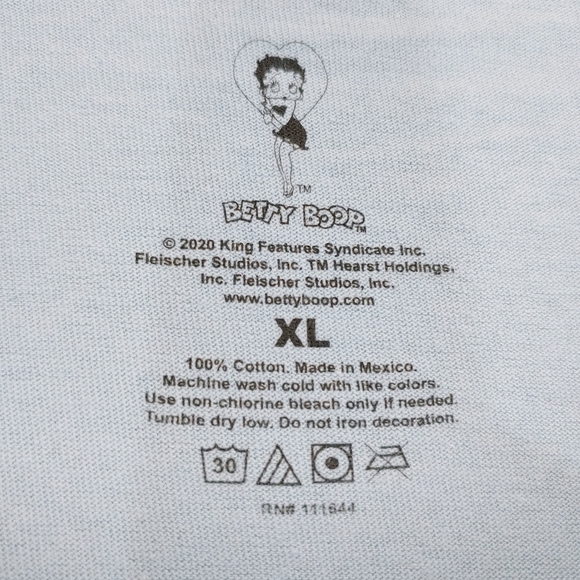 Officially Licensed Betty Boop Forever Friends Short Sleeve Cotton T-Shirt Sz XL - Picture 5 of 6